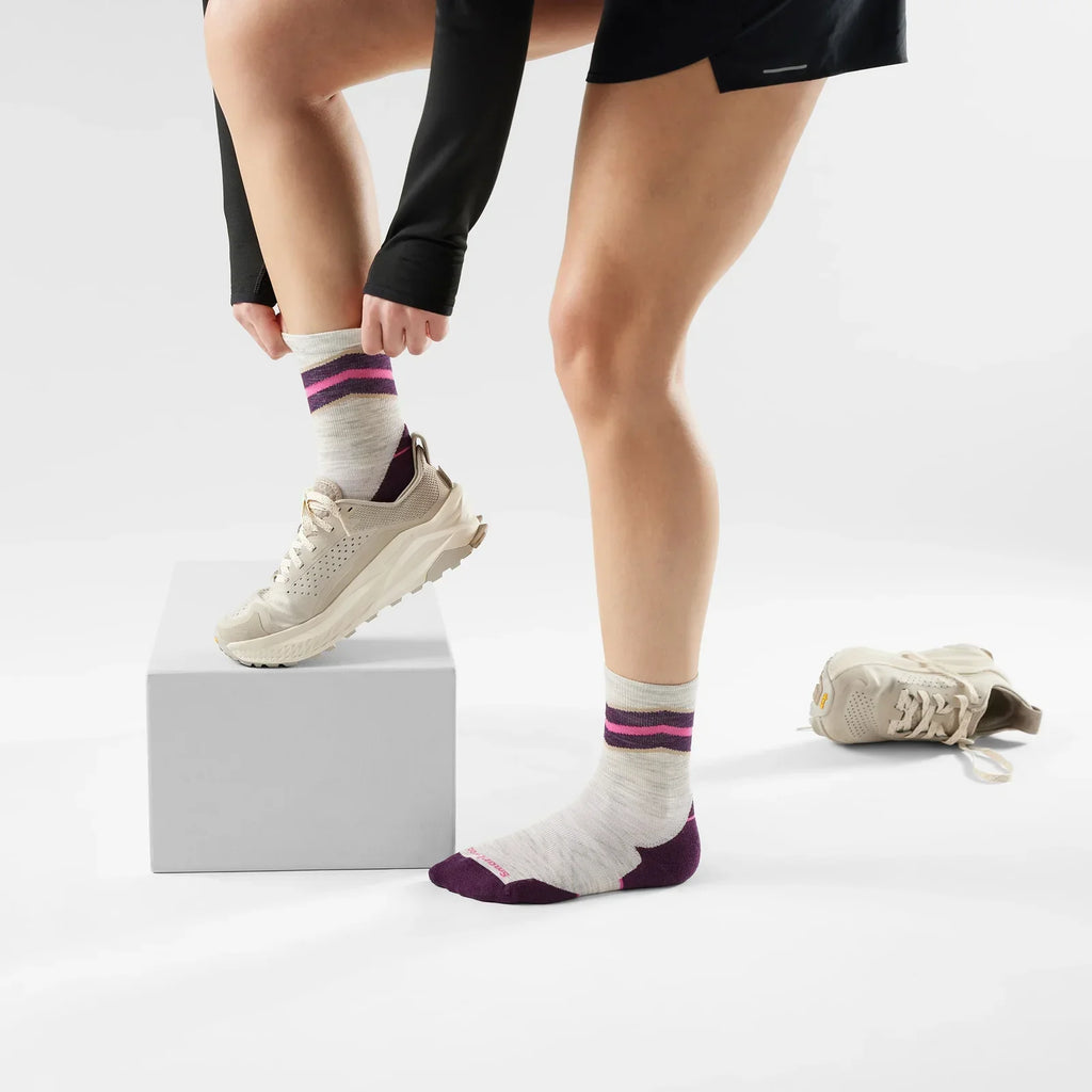 Smartwool - Women's Run Targeted Cushion Mid Crew Socks - Ash