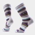Smartwool - Women's Everyday Margarita Crew Socks - Purple Eclipse