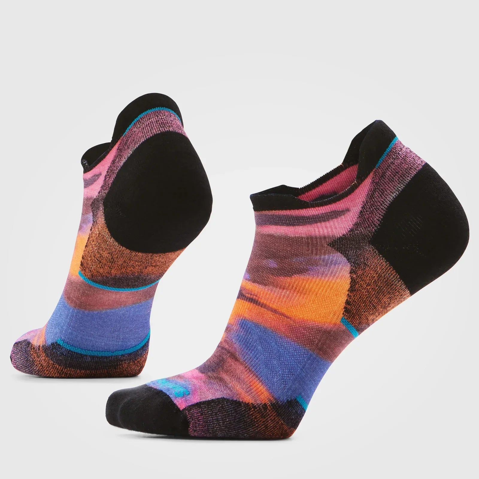 Smartwool - Women's Run Targeted Cushion Brushed Print Low Ankle Socks - Garden Pink