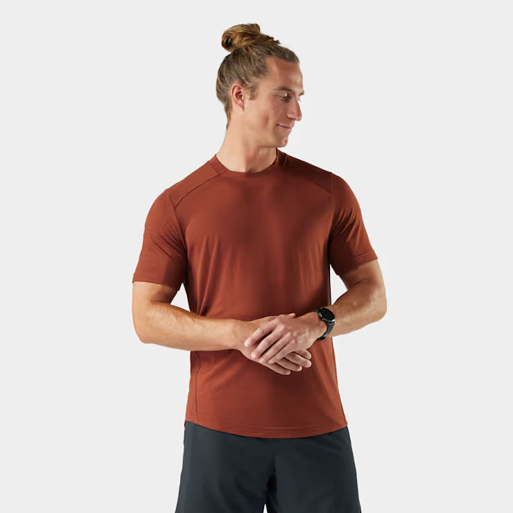 Smartwool - Men's Active Mesh Short Sleeve - Burnt Sienna Heather