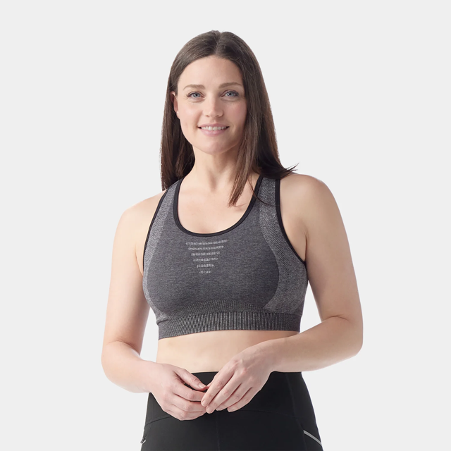 Smartwool - Women's Intraknit Racerback Bra - Black Heather