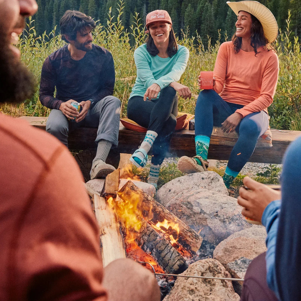 Smartwool - Women's Hike Light Cushion Retro Floral Mid Crew Socks - Moonbeam