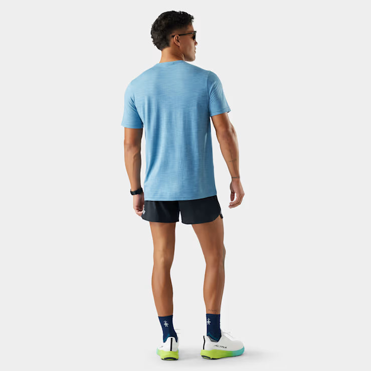 Smartwool - Active Short Sleeve - Men's - Mineral Blue Heather
