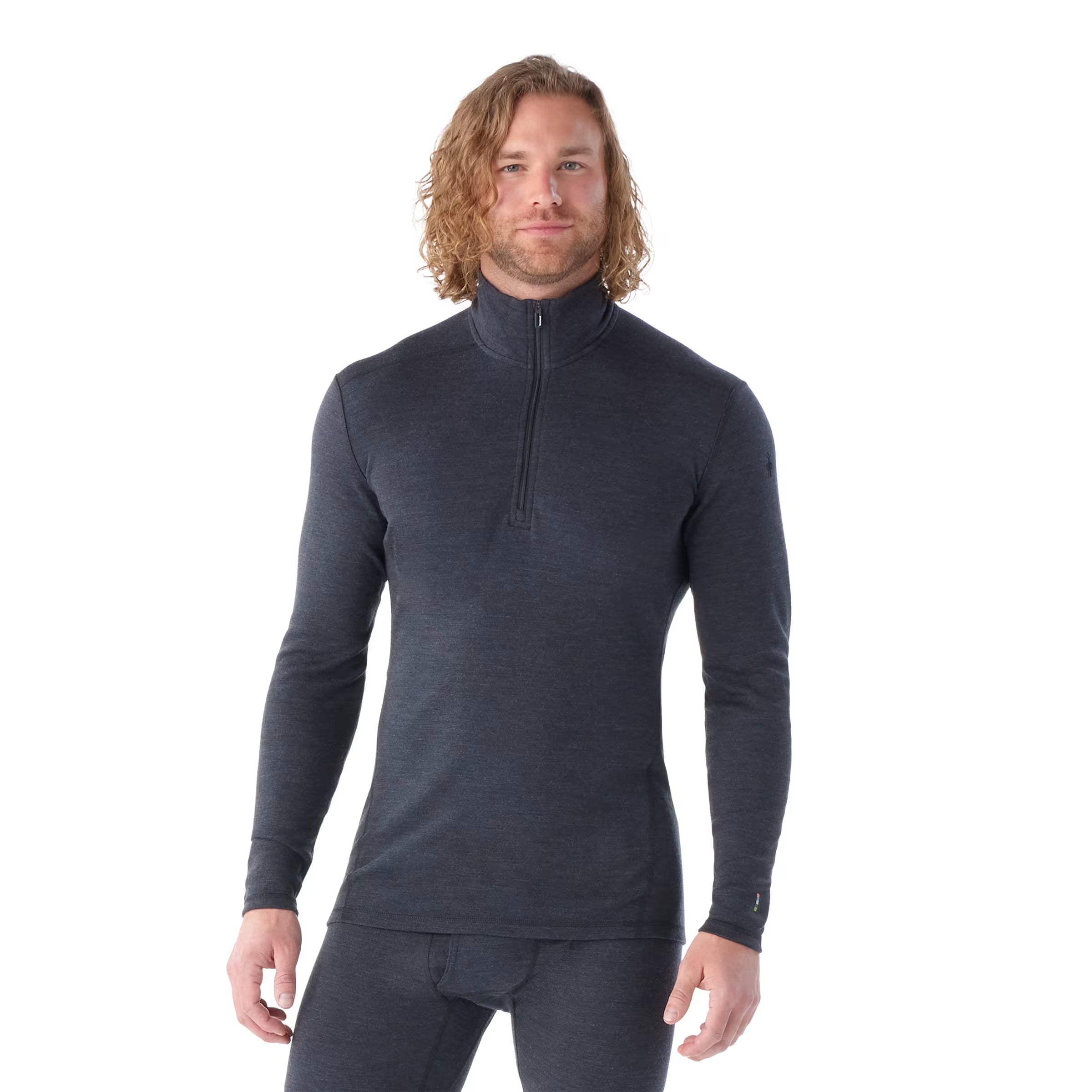 Smartwool - Classic Thermal Merino Base Layer 1/4 Zip - Men's - Charcoal Heather
