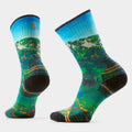 Smartwool - Women’s Hike Targeted Cushion Mountain Lake Print Crew Socks - Capri