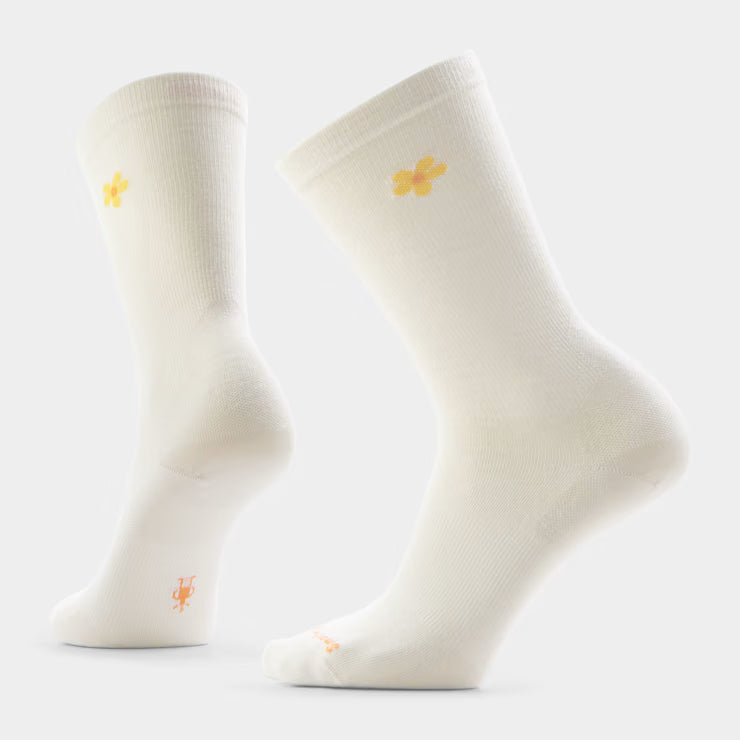 Smartwool - Women's Everyday Groovy Bloom Crew Socks - Natural