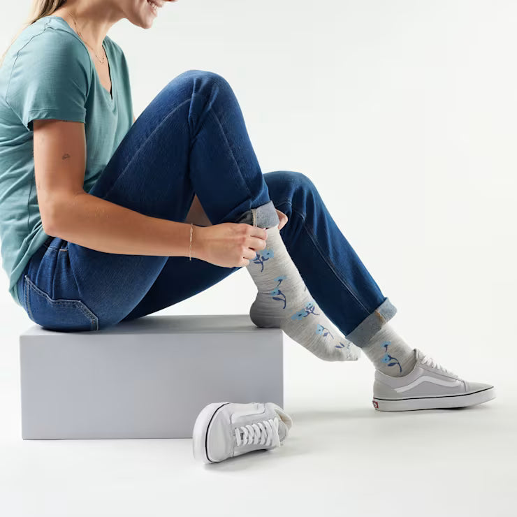 Smartwool - Women's Everyday Garden Gala Crew Socks - Ash