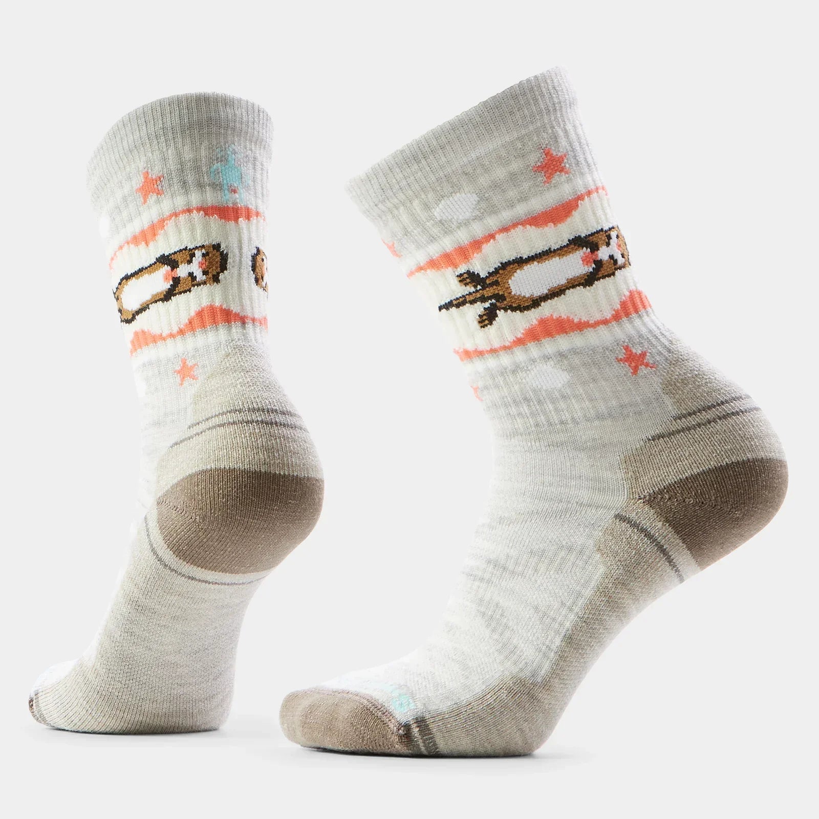 Smartwool - Hike Light Cushion Otter Float Crew Socks - Women's  - Ash