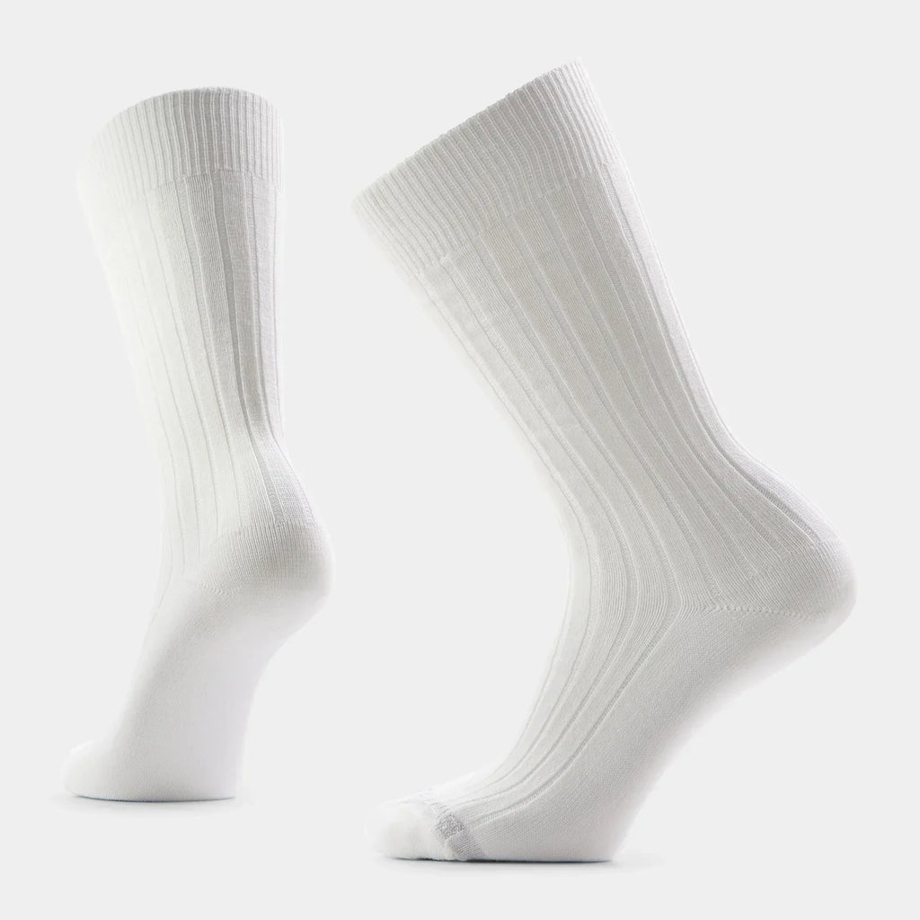 Smartwool - Women's Everyday Slouchy Rib Tall Crew Socks - White