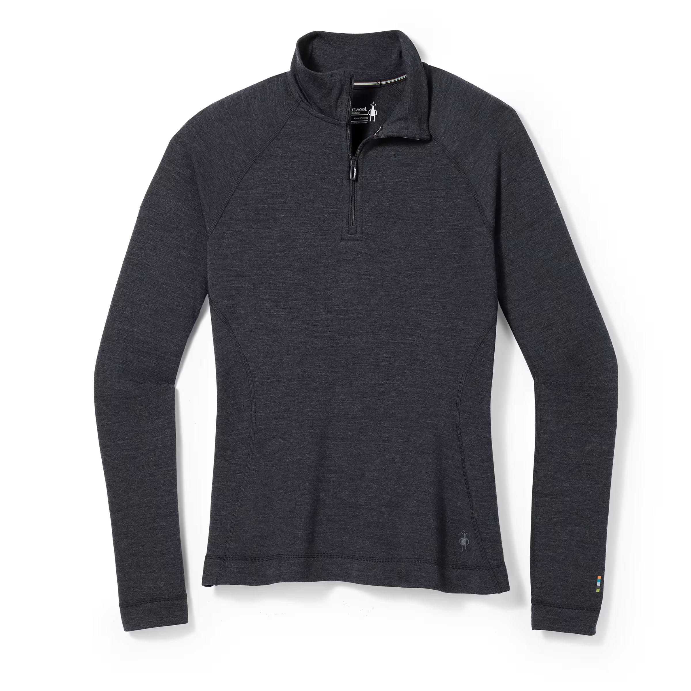 Smartwool - Classic Thermal Merino Base Layer 1/4 Zip - Women's - Charcoal Heather
