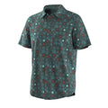 Smartwool - Men's Everyday Short Sleeve Button Down - Dusty Teal Geo Floral
