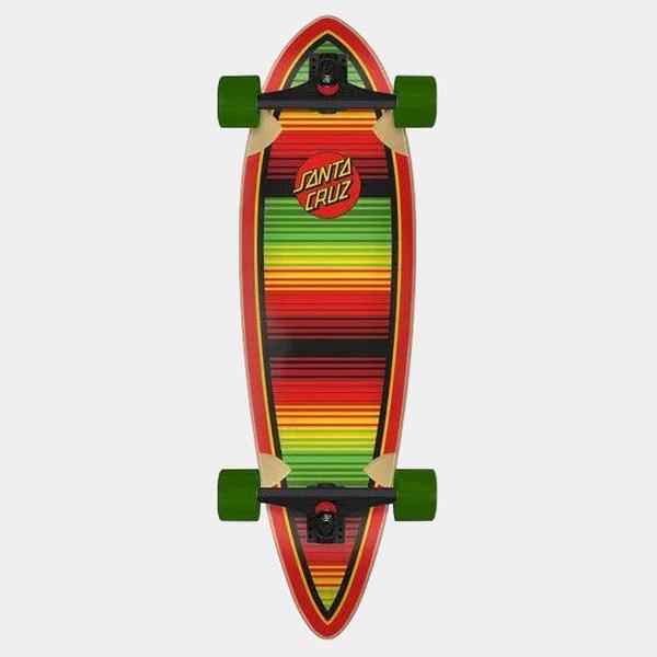 Santa Cruz Serape Dot Pintail Cruiser Longboard Complete 9.2" x 33"