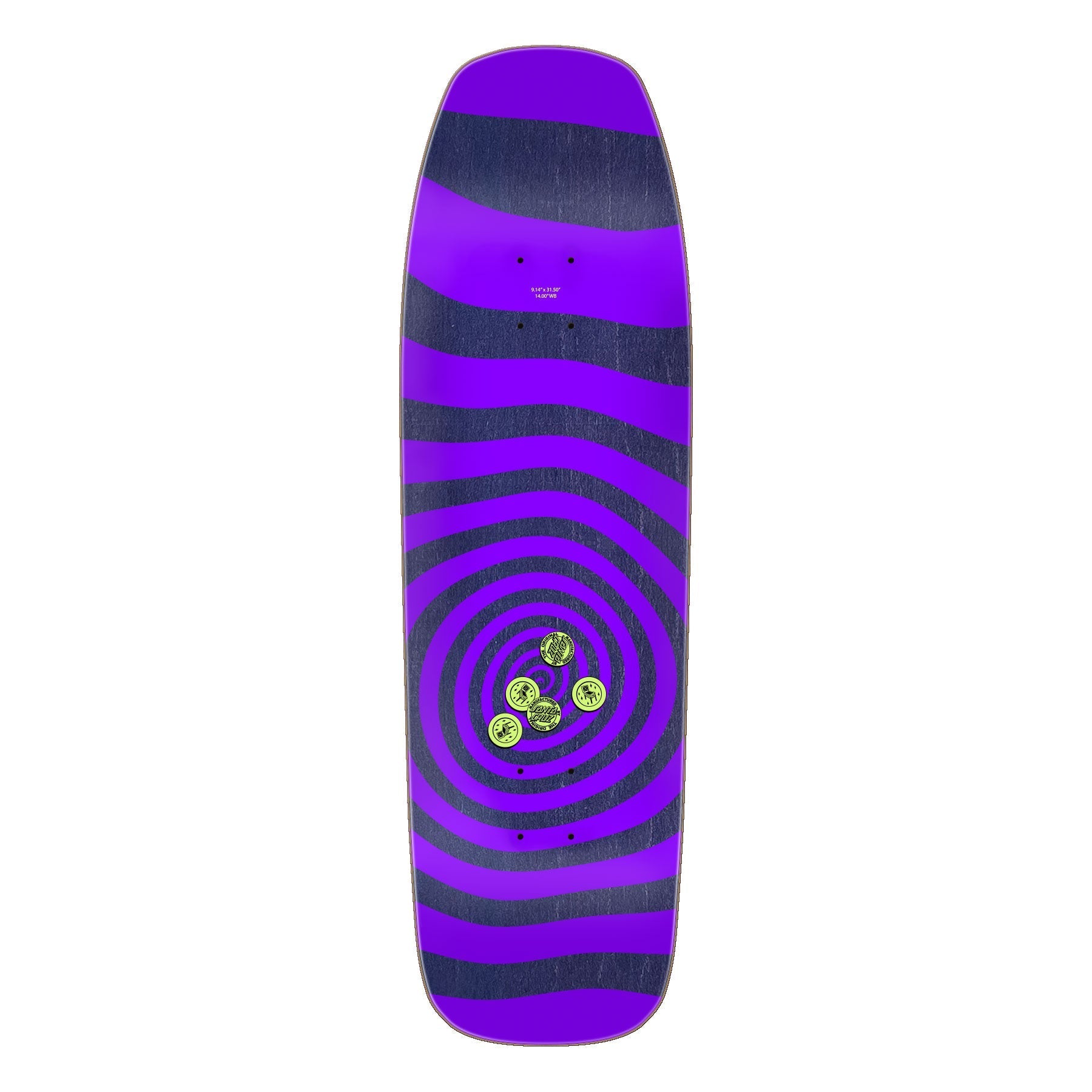 Santa Cruz Skateboard Deck Delfino Pinball Vision 9.14" x 31.5"