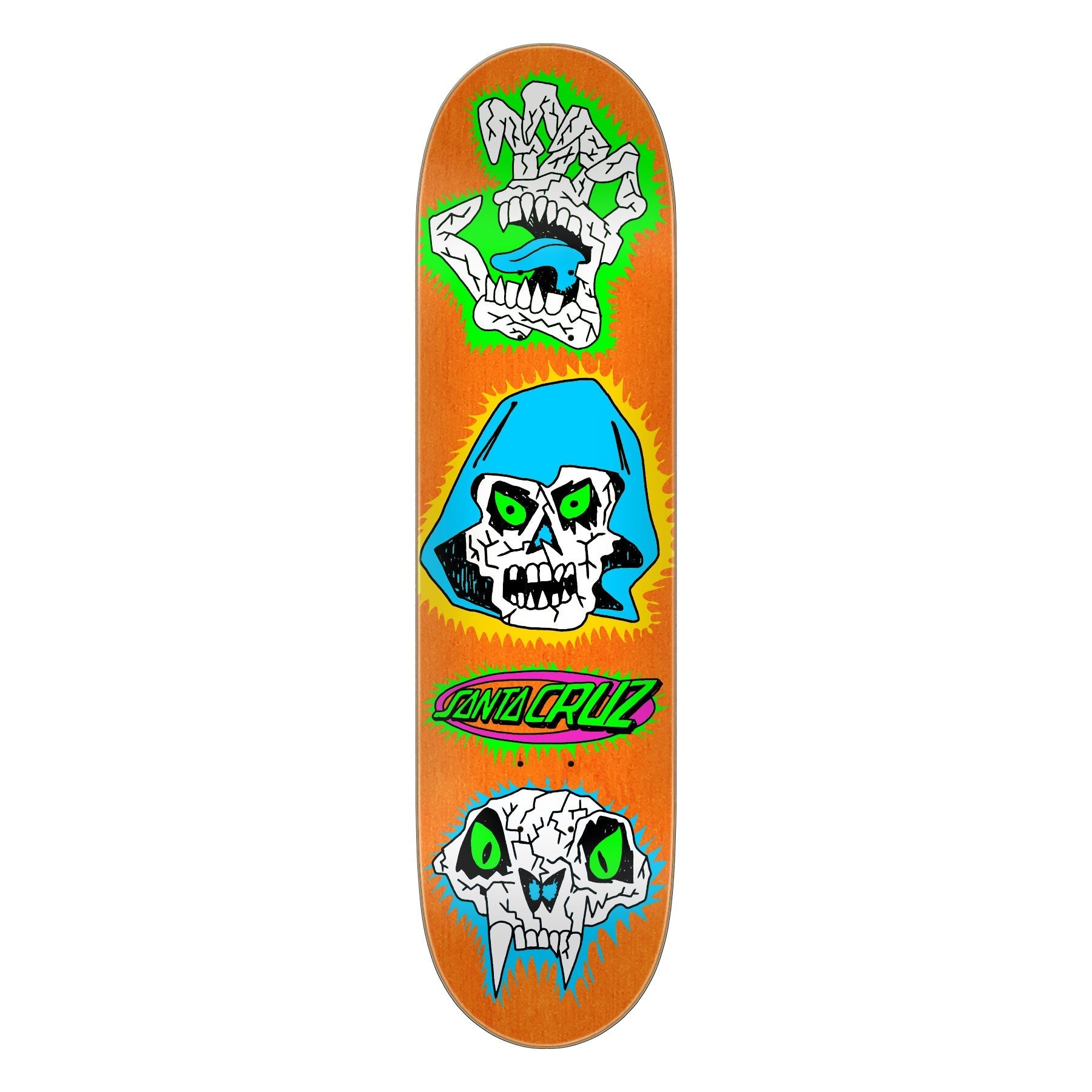 Santa Cruz Skateboard Deck Scribble Head FeelBase 7.75" x 30.25"