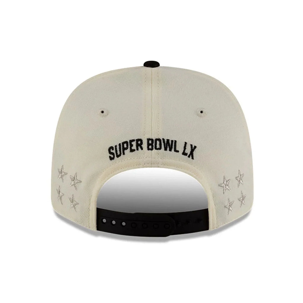Seattle Seahawks NFL New Era Men's Cream 9SEVENTY Super Bowl LX Champions Locker Room Stretch Snapback
