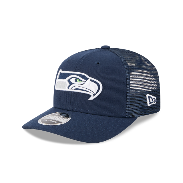 Seattle Seahawks NFL New Era Men's Navy 9Seventy Stretch Trucker Snapback