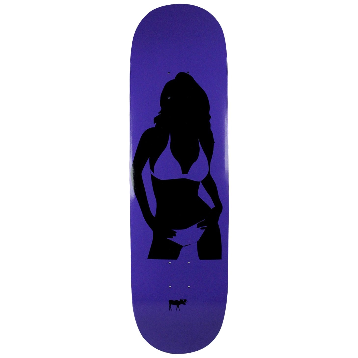 Moose Deck Canadian Maple Silhouette Purple 8.5"