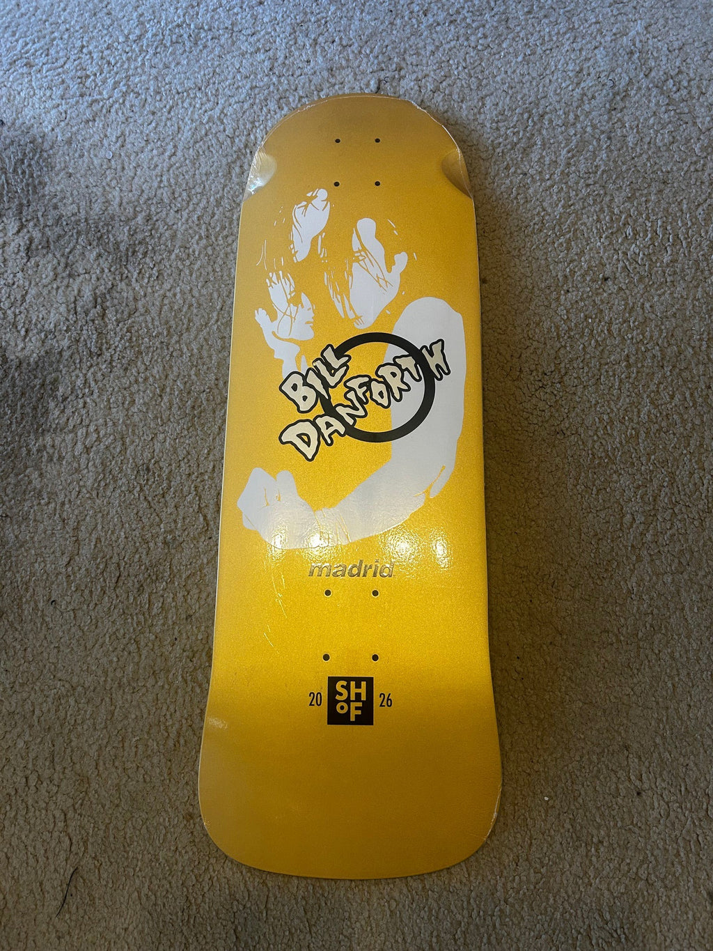 Madrid Skateboard Deck Bill Danforth Skateboarding Hall of Fame 9.25" x 29.62"