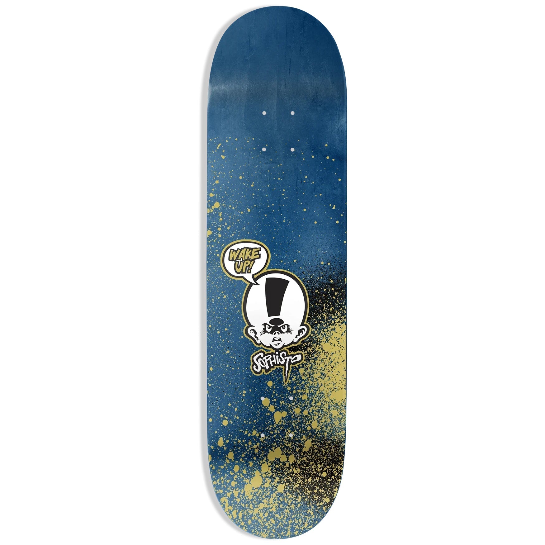 Sophisto Skateboard Deck ZS Head Logo Blue 8.5" x 32.2"