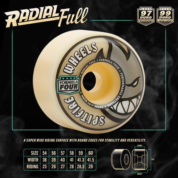 Spitfire Formula Four Radial Full Wheels 97du 54mm