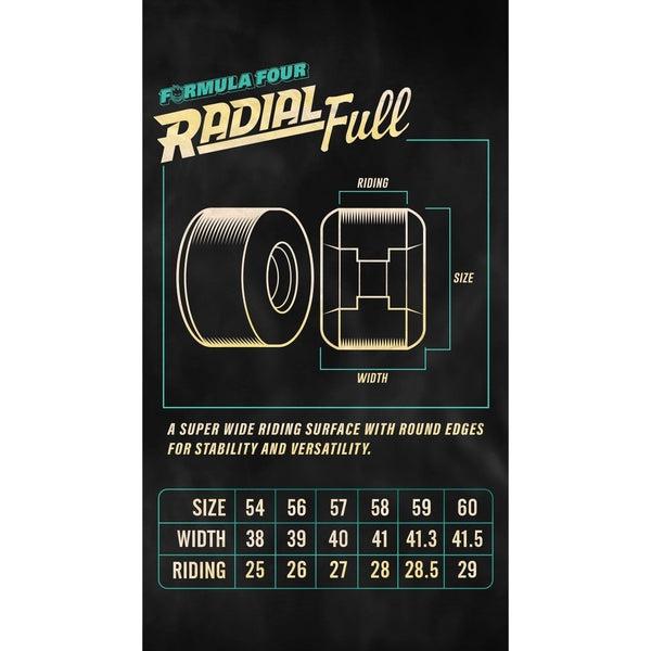 Spitfire Formula Four Radial Full Wheels 97du 56mm