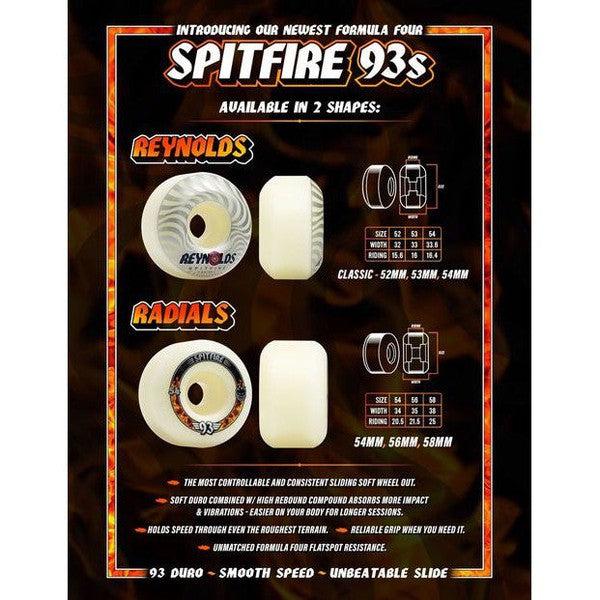 Spitfire Formula Four Radials Wheels 93du 56mm Natural