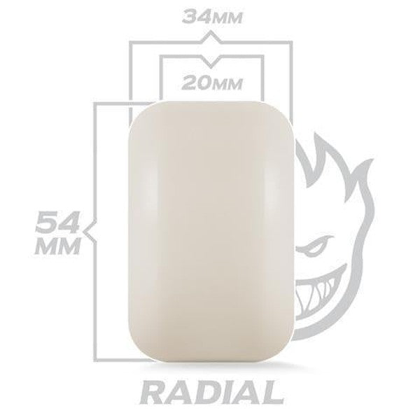 Spitfire Formula Four Radials Wheels Natural 99du 54mm