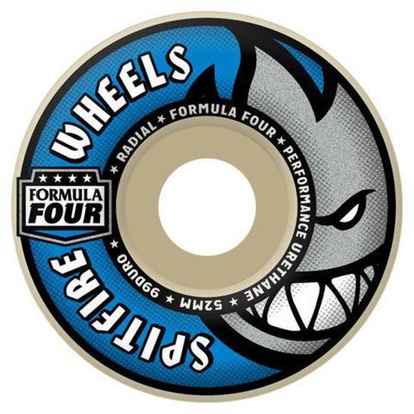 Spitfire Formula Four Radials Wheels Natural 99du 54mm
