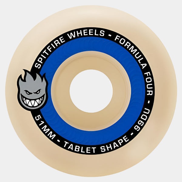 Spitfire Formula Four Tablets Wheels Natural 99du 55mm