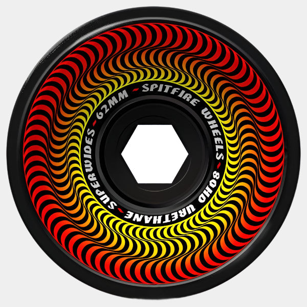 Spitfire Wheels 80HD Superwides 62mm Black