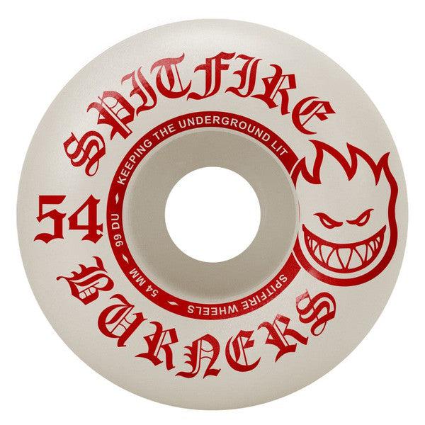 Spitfire Wheels Burner Edition 99du 54mm White - Red