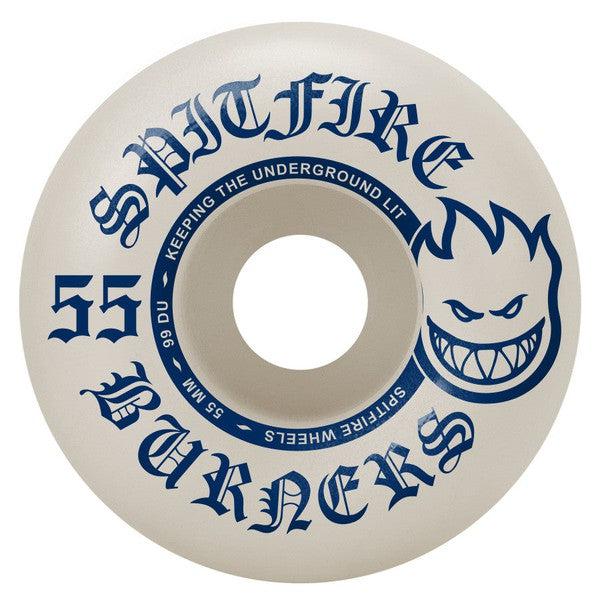 Spitfire Wheels Burner Edition 99du 55mm White - Blue
