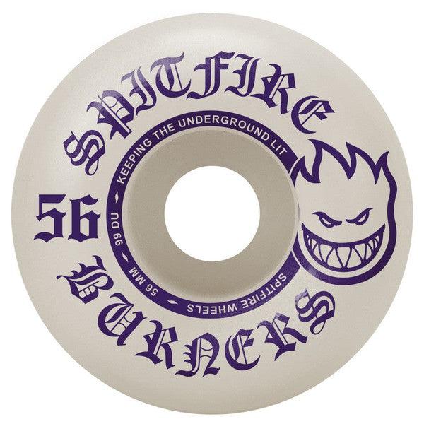 Spitfire Wheels Burner Edition 99du 56mm White - Purple