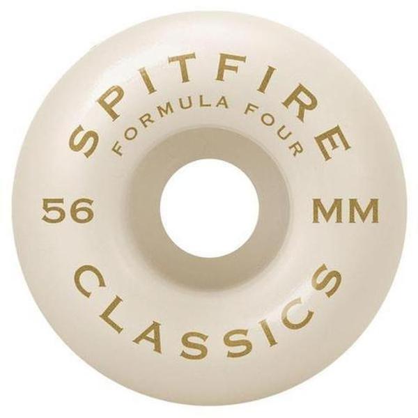 Spitfire Wheels Formula Four 101D Classics 56mm White - Blue Print
