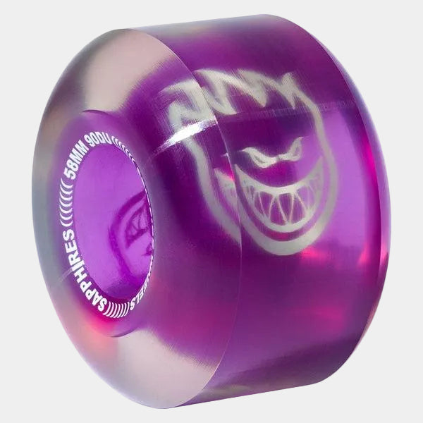 Spitfire Wheels Sapphires 90du 58mm Clear - Purple