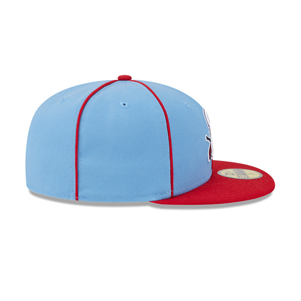 Springfield Cardinals MiLB New Era Men's Light Blue/Red 59Fifty Alternate Authentic Collection Fitted Hat