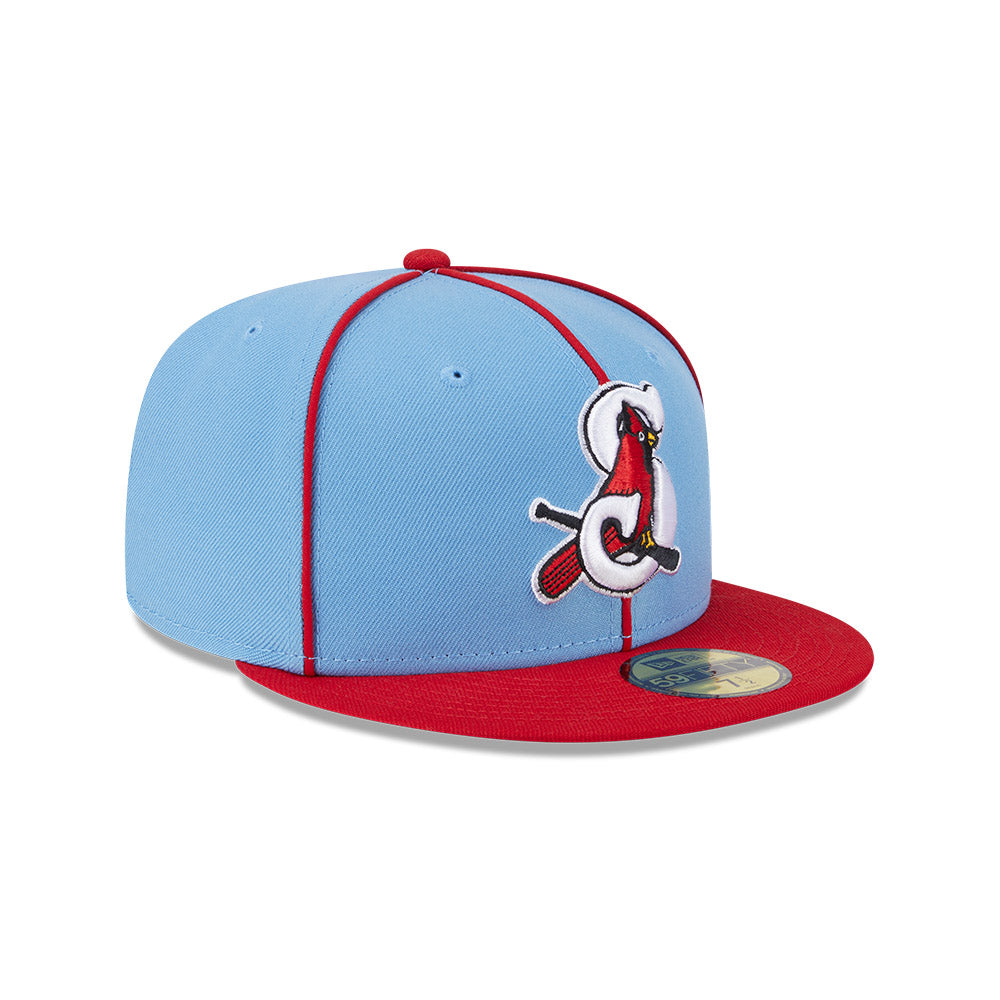 Springfield Cardinals MiLB New Era Men's Light Blue/Red 59Fifty Alternate Authentic Collection Fitted Hat