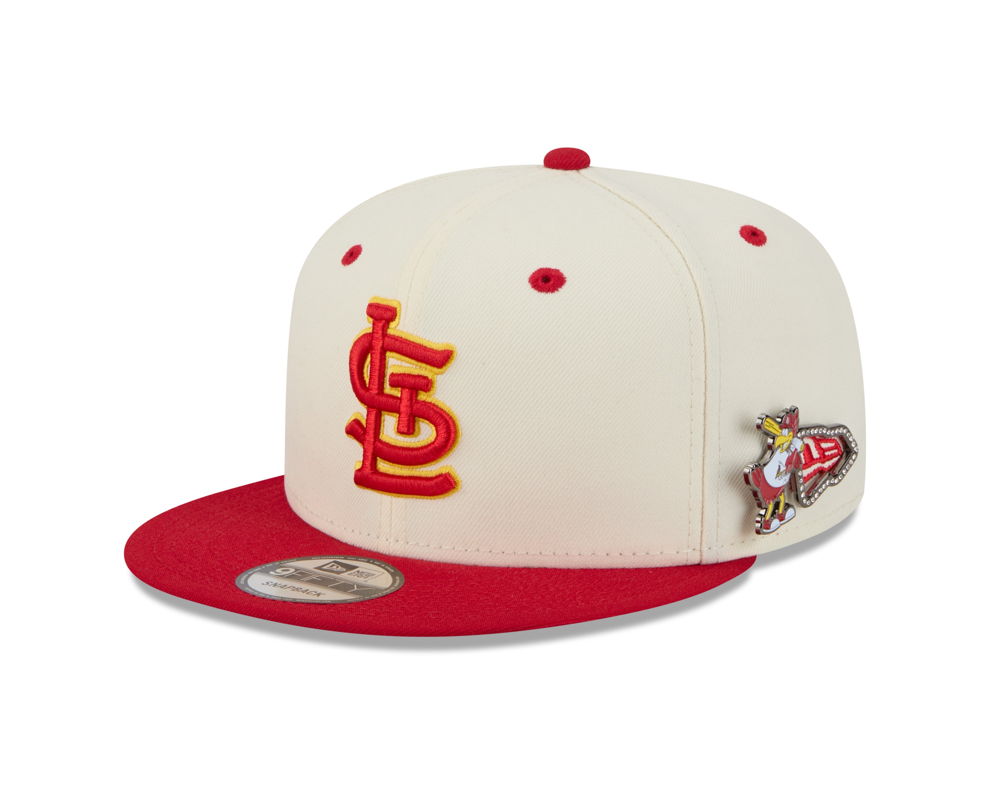 St. Louis Cardinals MLB New Era Men's Cream/Red 9Fifty Mascot Pin Snapback