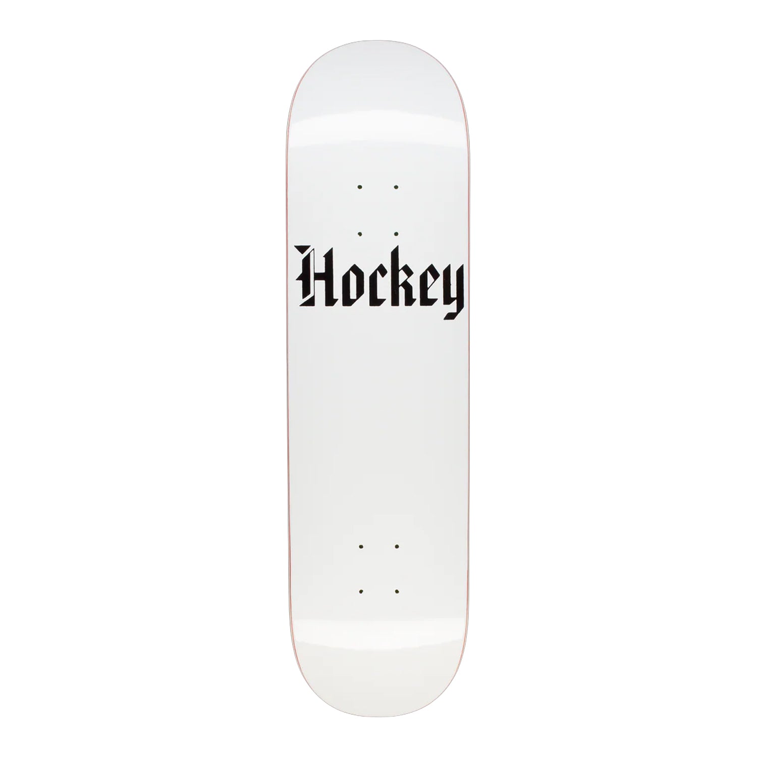Hockey Skateboard Deck Stone White 9.0" x 33.254"
