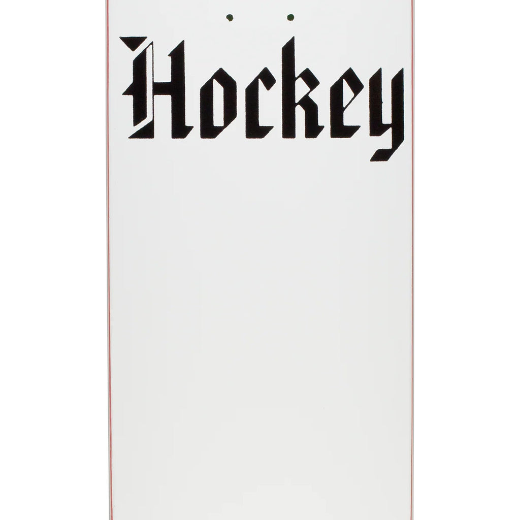 Hockey Skateboard Deck Stone White 9.0" x 33.254"