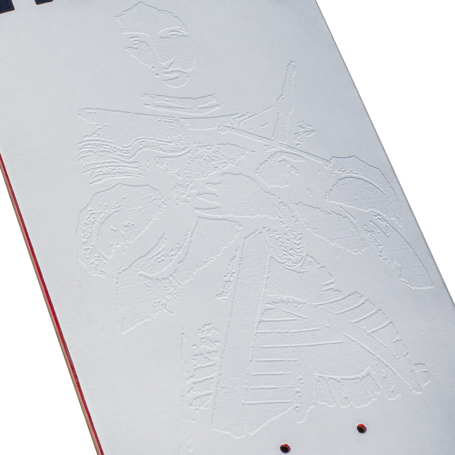 Hockey Skateboard Deck Stone White 9.0" x 33.254"