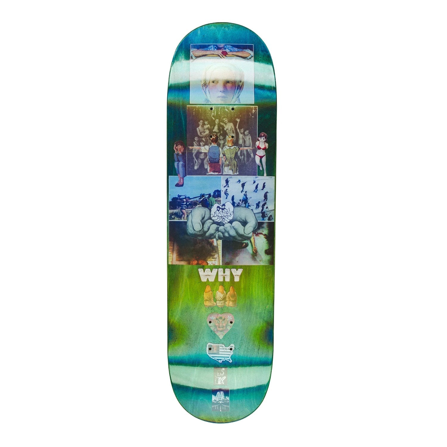 FA Skateboard Deck Store Collage Gradient Assorted 8.18" x 31.73"