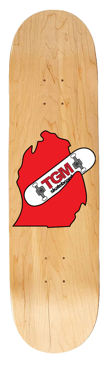 TGM Skateboards Mitten Logo Canadian Maple Skateboard Deck - Choose Size/Color