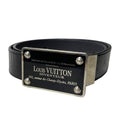 Louis Vuitton M6820 Belt Ceinture Avventur Leather 85 34 Black Em0334