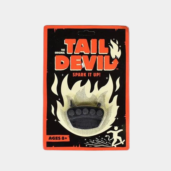 Tail Devil Sparking Skateboard Skid Plate - Black