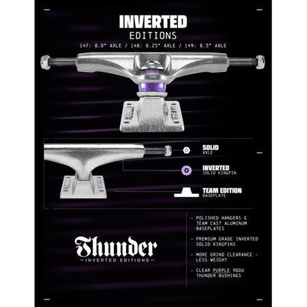 Thunder Trucks Inverted 148 Team Set Polished Silver