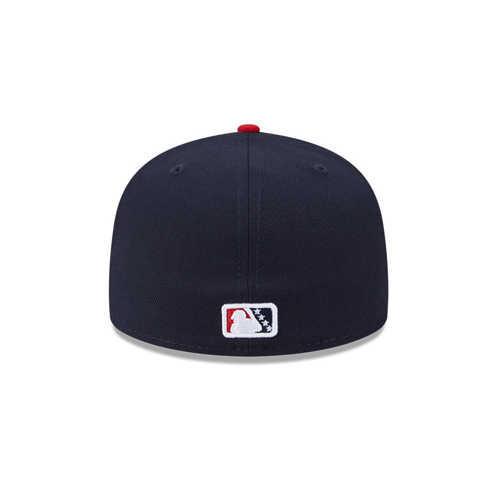 Toledo Mud Hens MiLB New Era Men's Navy/Red 59Fifty Authentic Collection Fitted Hat
