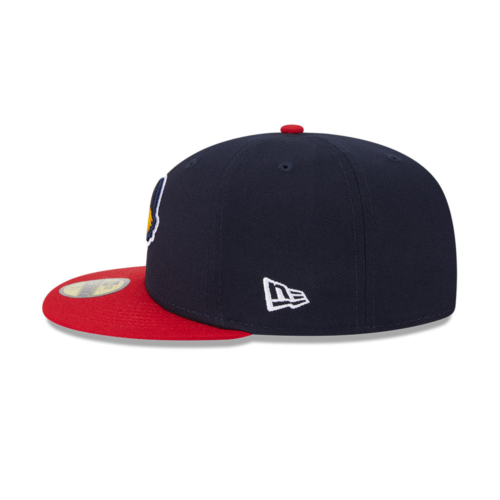 Toledo Mud Hens MiLB New Era Men's Navy/Red 59Fifty Authentic Collection Fitted Hat