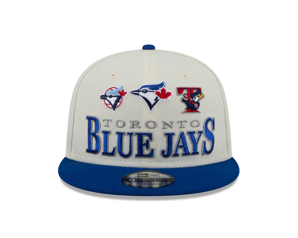 Toronto Blue Jays MLB New Era Men's Cream/Royal Blue 9Fifty Two Tone Archive Snapback