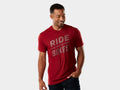 Trek Ride Bike Have Fun Feel Good Tee Medium Dark Red Shirt